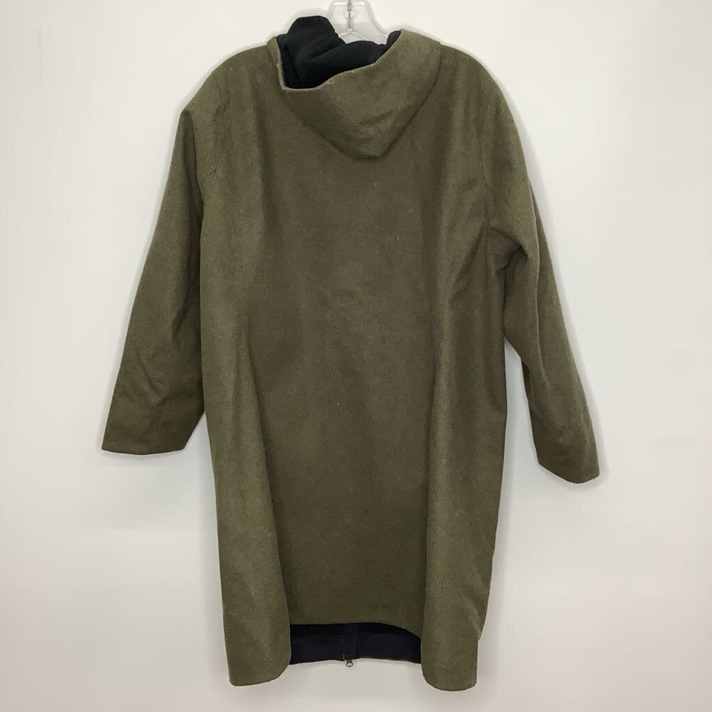 Duluth Trading Co Outerwear 1X Plus Green Wool Blend