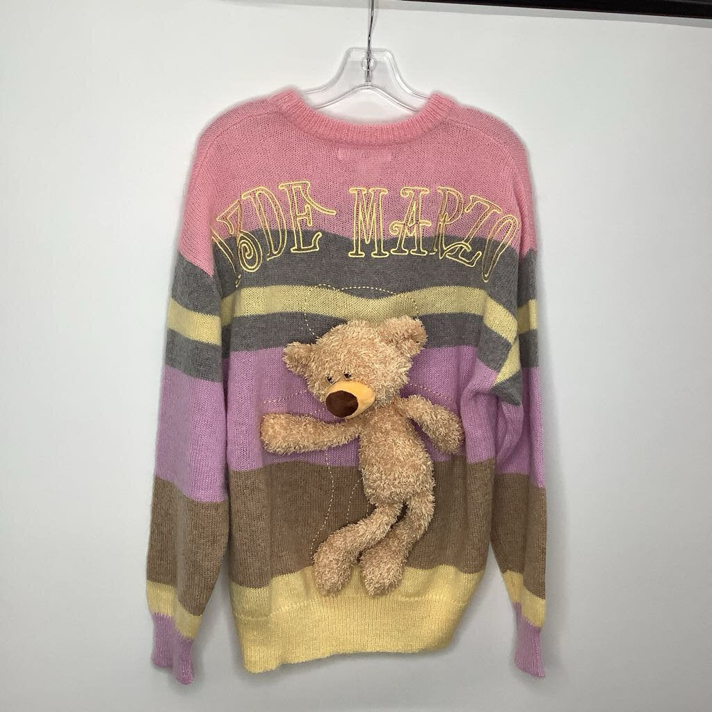 Sweater S Gray/Pink/Yellow/Purple