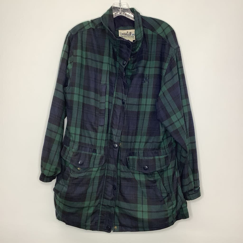 Outerwear S Navy/Green Plaid