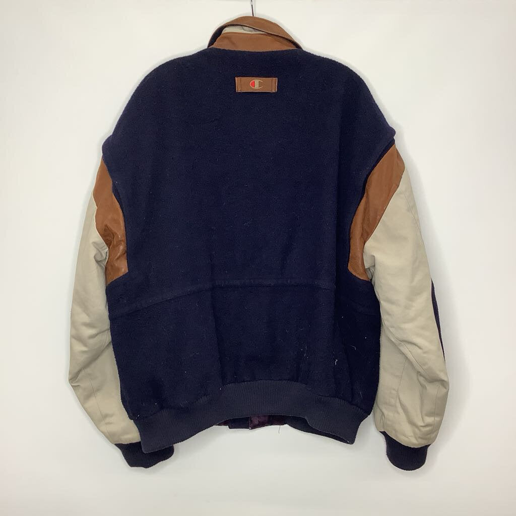 Champion Outerwear Men's XL Navy/Cream/Leather