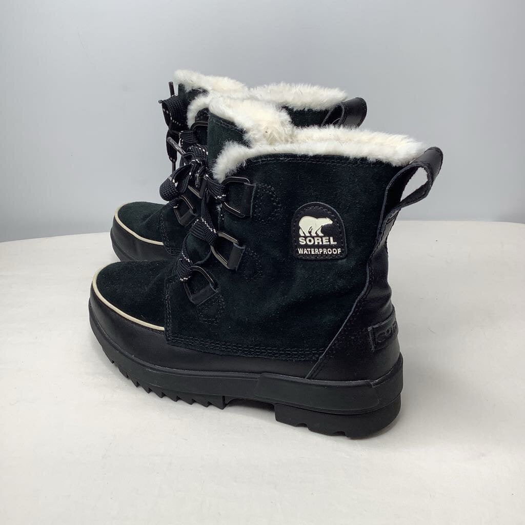 Sorel Boots 8.5 Black/cream