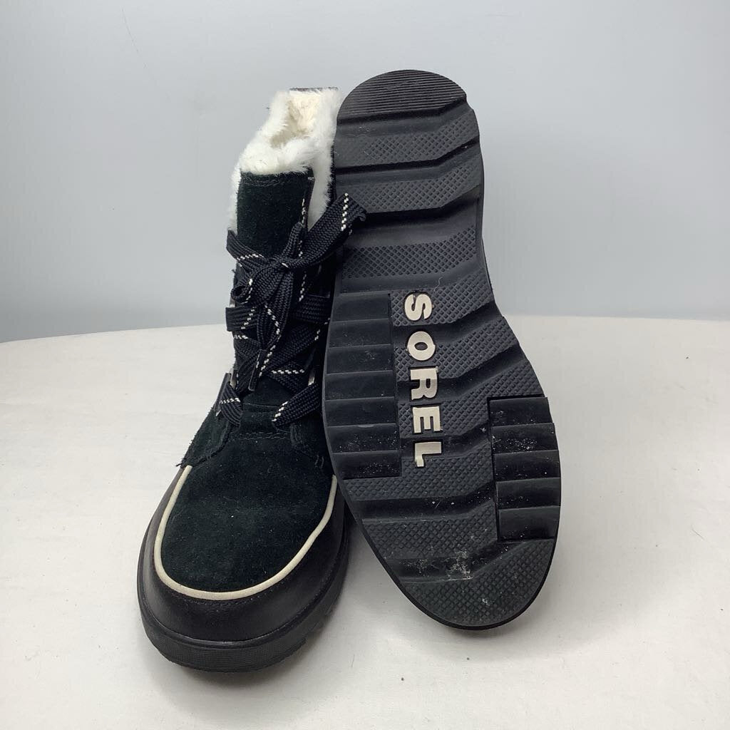 Sorel Boots 8.5 Black/cream