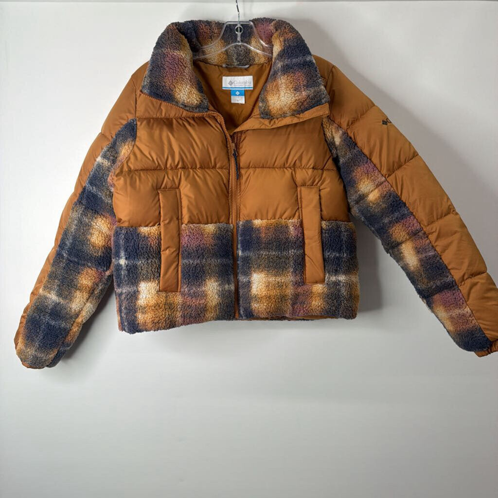 Columbia Outerwear M Mustard/Multi Plaid