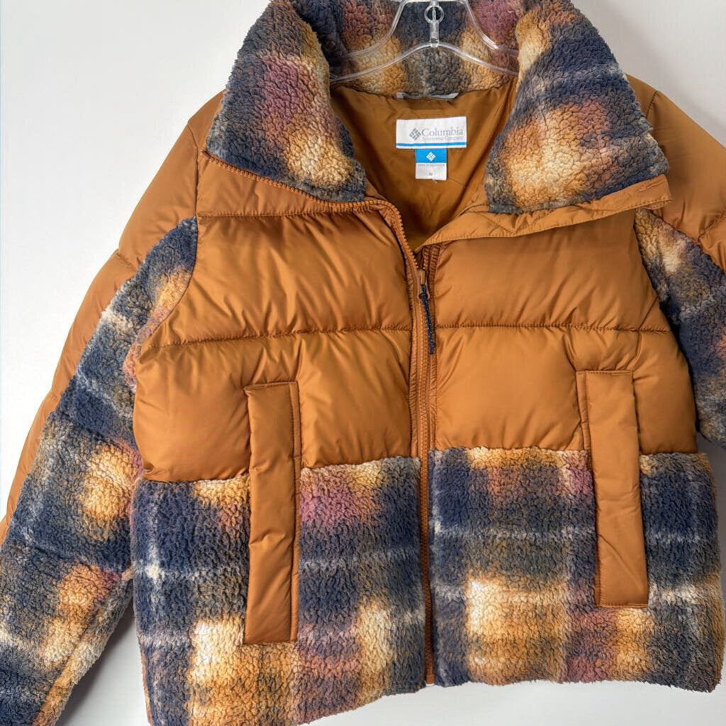 Columbia Outerwear M Mustard/Multi Plaid