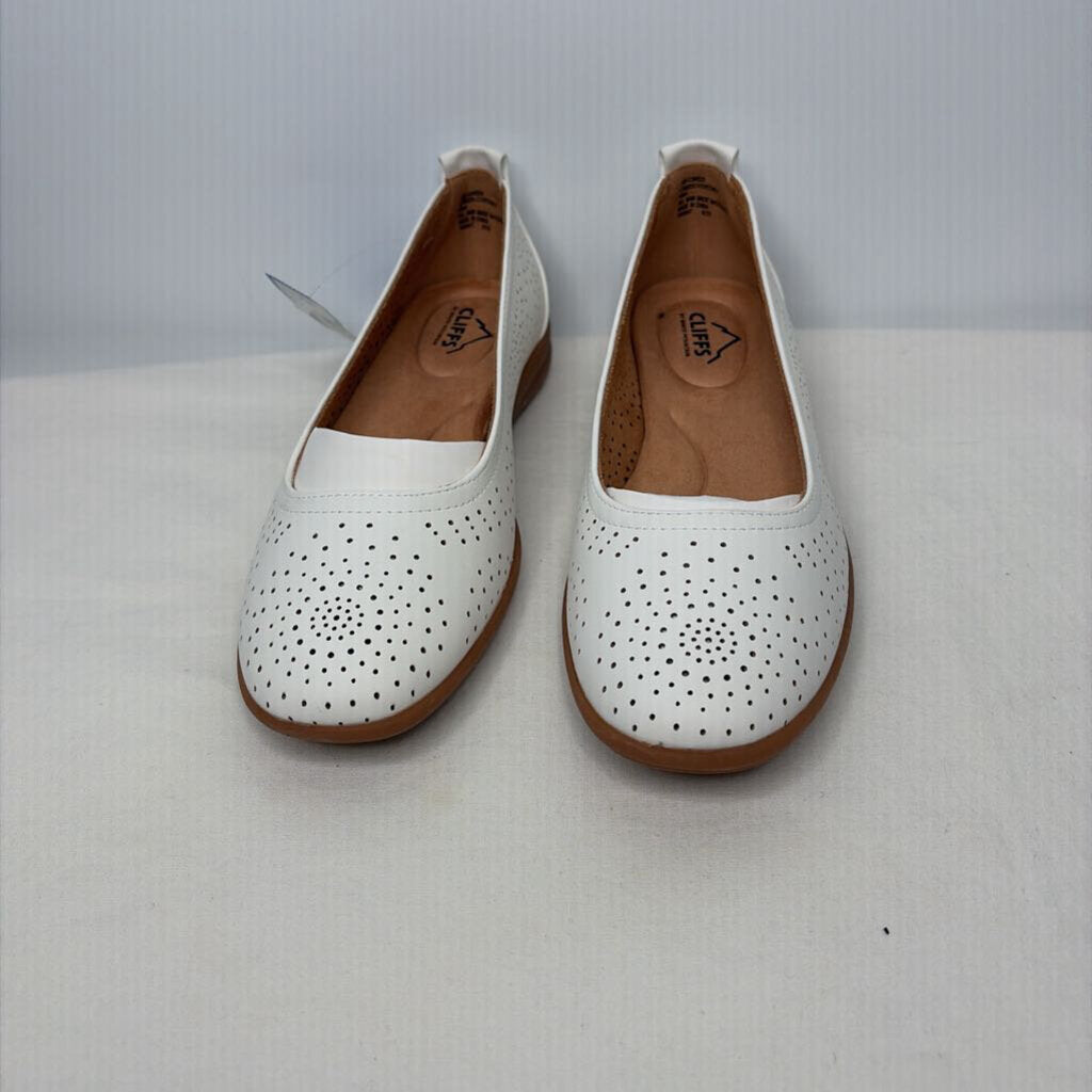 White Mountain Shoes 9 White/Tan