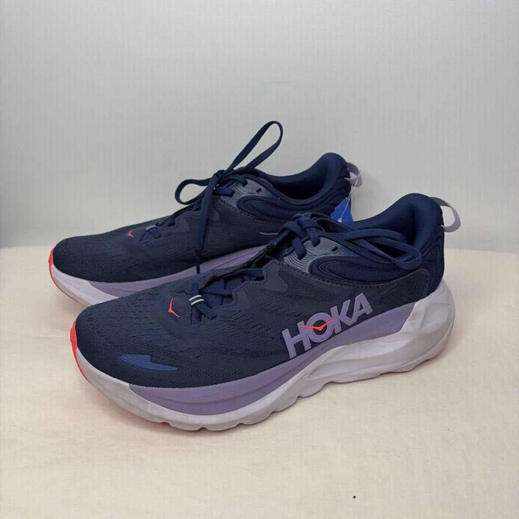 Hoka Shoes 10 Navy/purple/orange