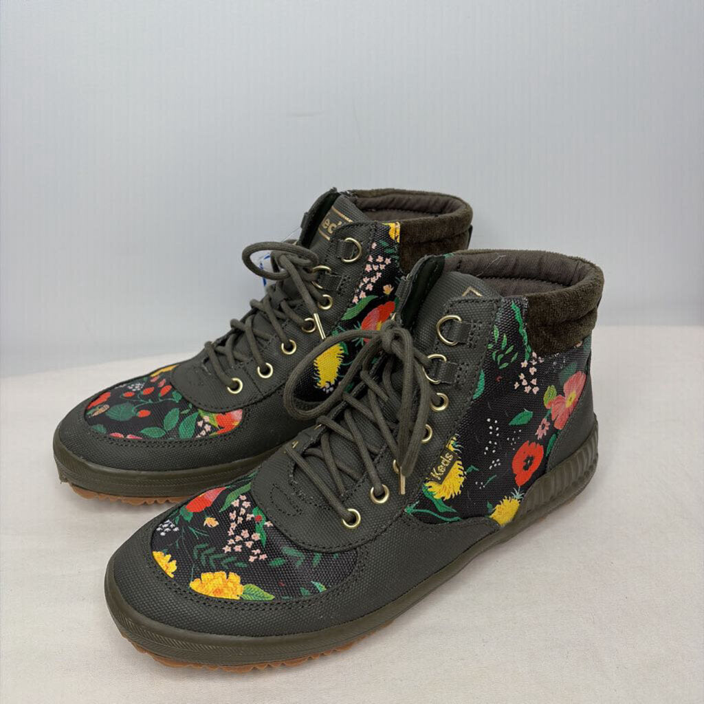 Keds Boots 9 Green/multi floral