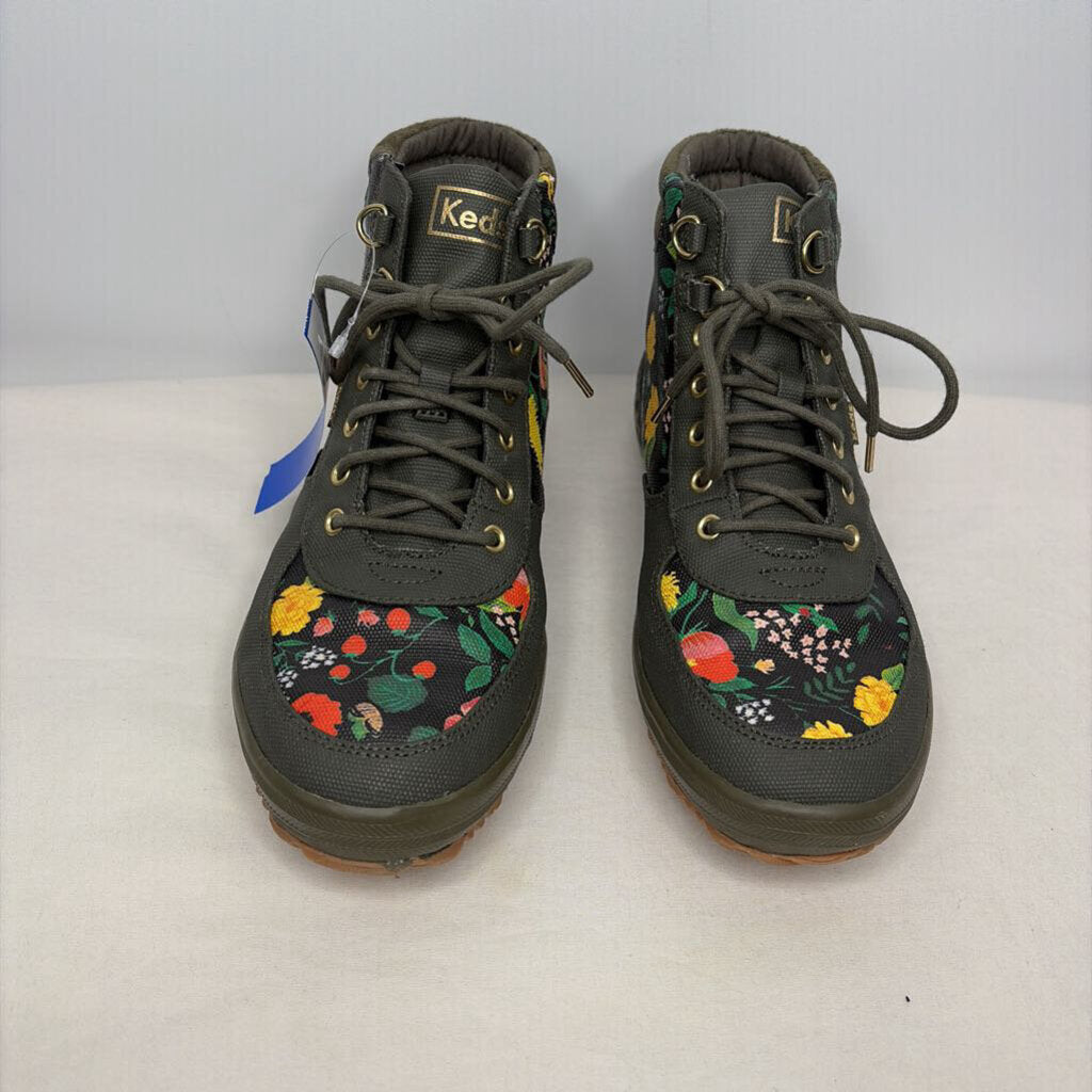 Keds Boots 9 Green/multi floral