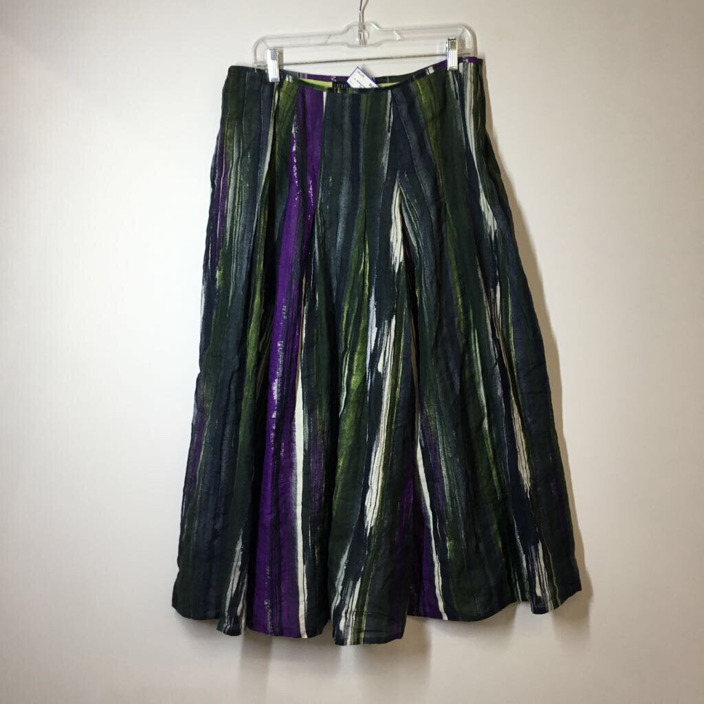 Lafayette 148 NY Skirt 14 Green/Purple