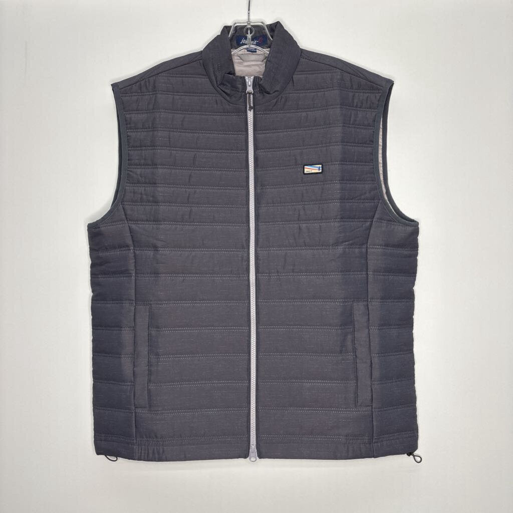 johnnie-O Vest Men's L Gray