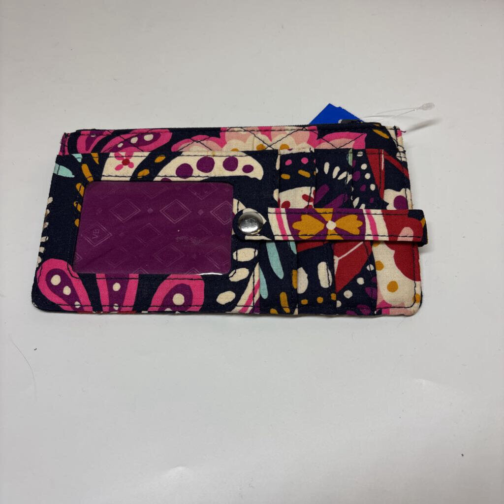 Vera Bradley Wallet Navy/Pink Floral