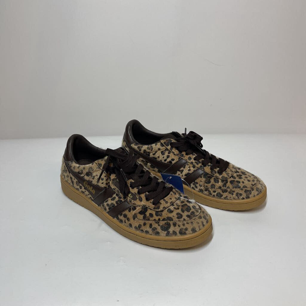 Gola Shoes 8 Brown/Animal Print