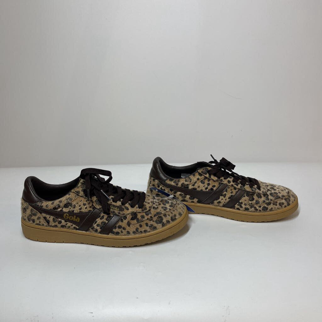 Gola Shoes 8 Brown/Animal Print