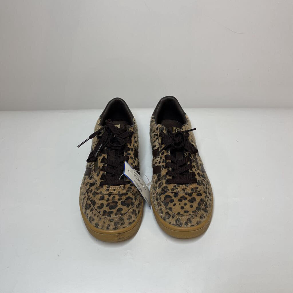 Gola Shoes 8 Brown/Animal Print