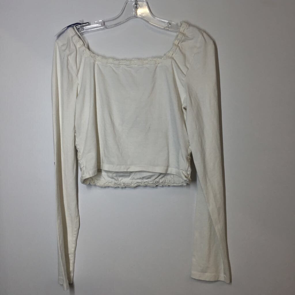 Free People Long Sleeve M White