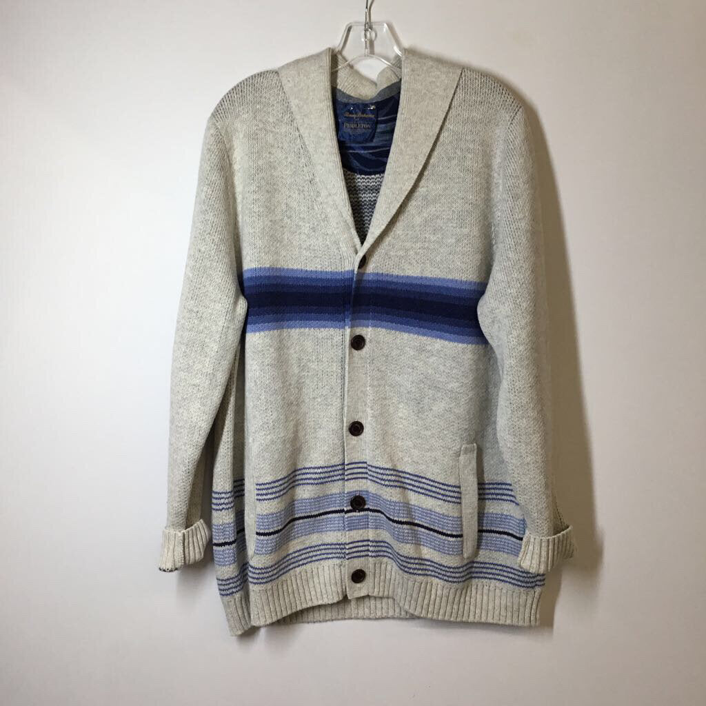 Tommy Bahama Sweater Men's L Gray/Blue