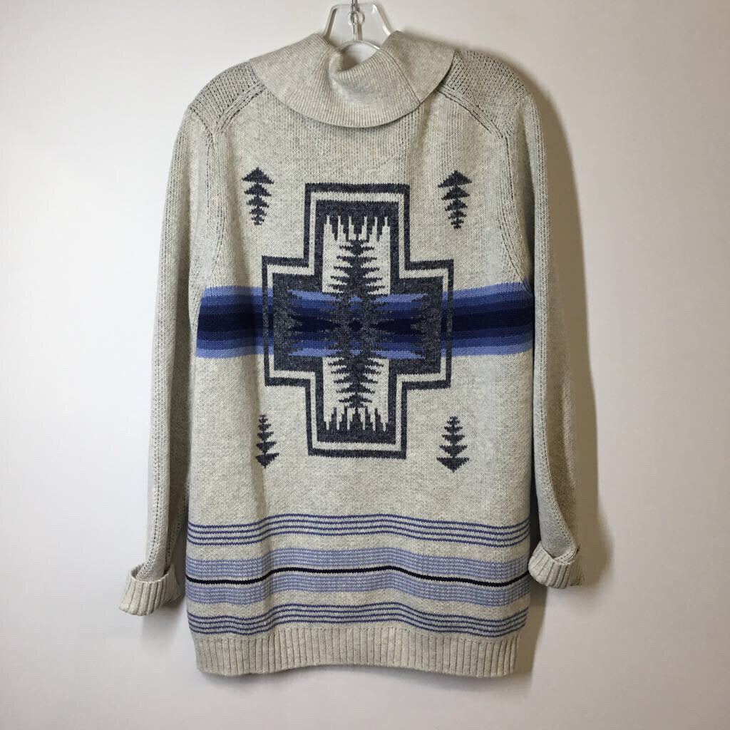 Tommy Bahama Sweater Men's L Gray/Blue