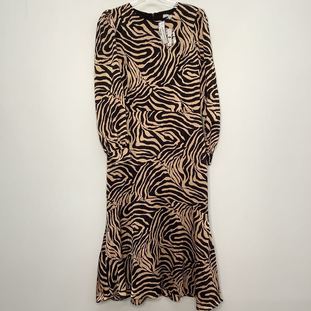 Dress S Tan Zebra