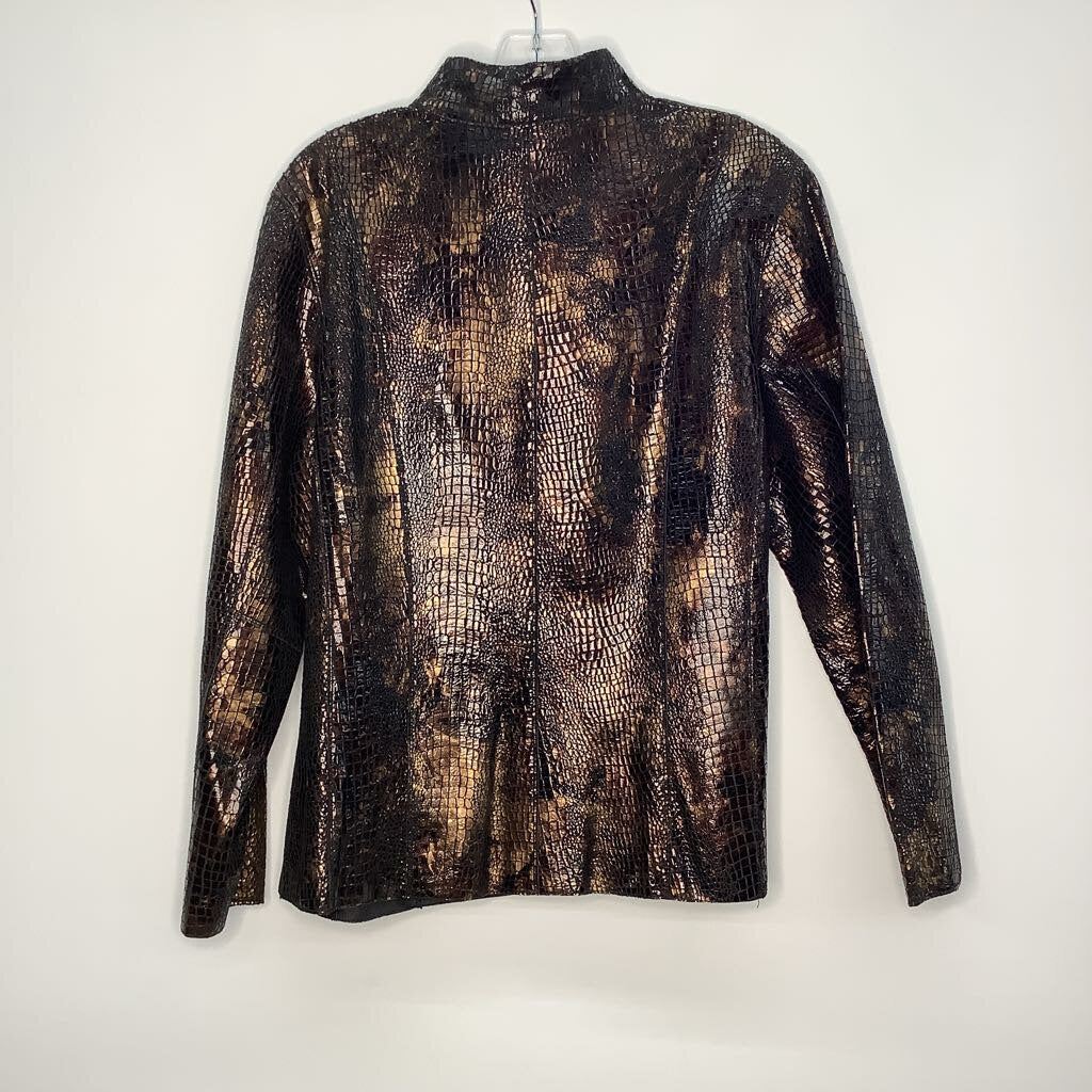Chico's Outerwear XL Snake Print Leather