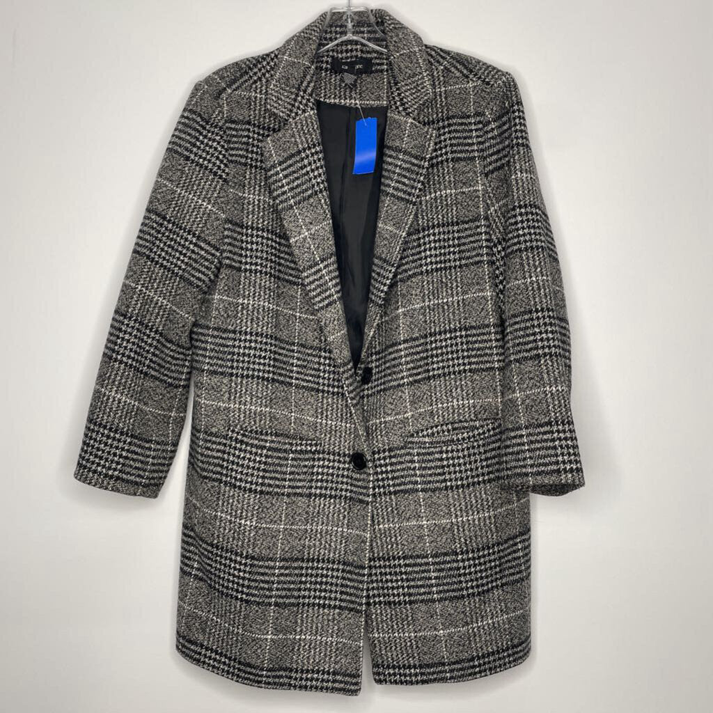 Karen Kane Outerwear M Black/Gray/White