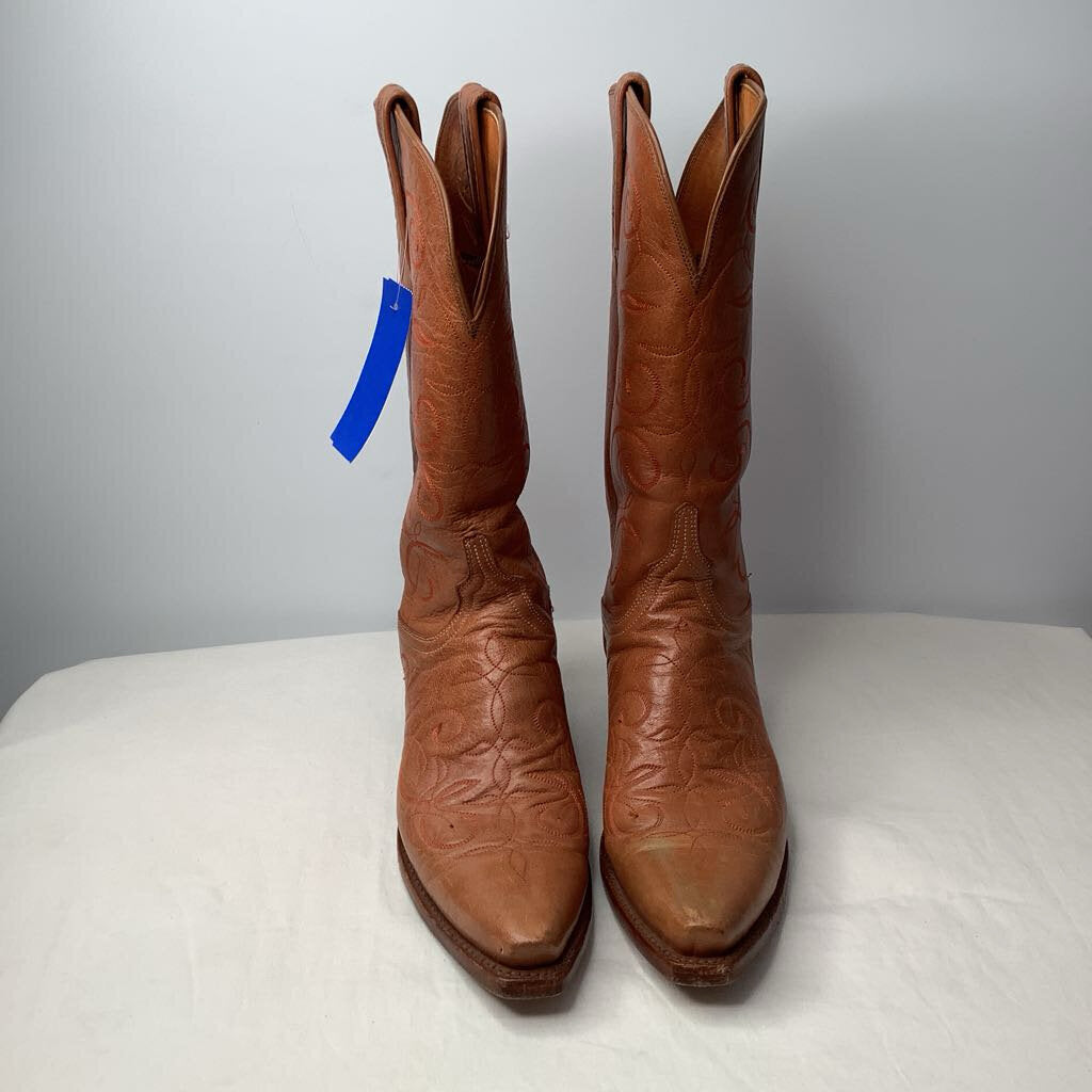Lucchese Boots 7 Orange Leather