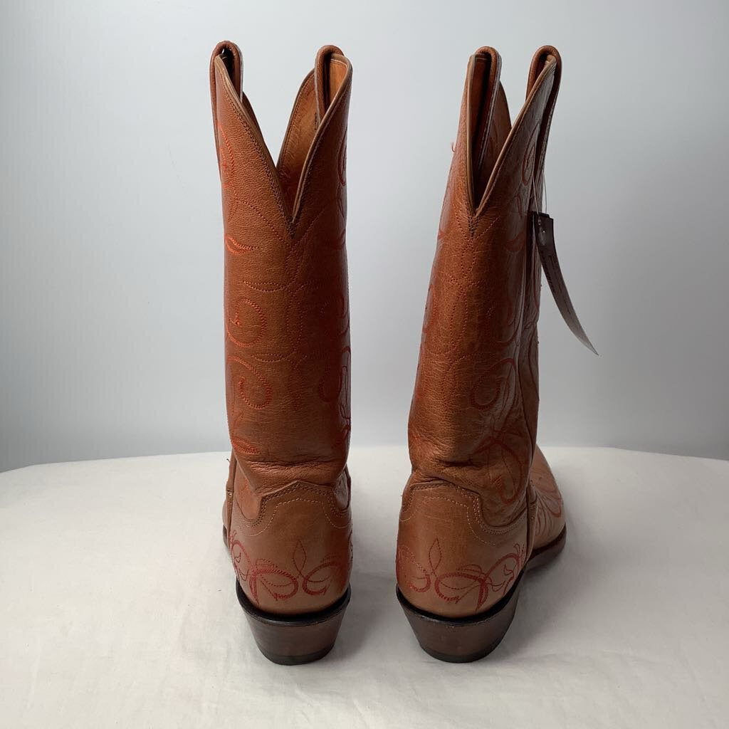 Lucchese Boots 7 Orange Leather
