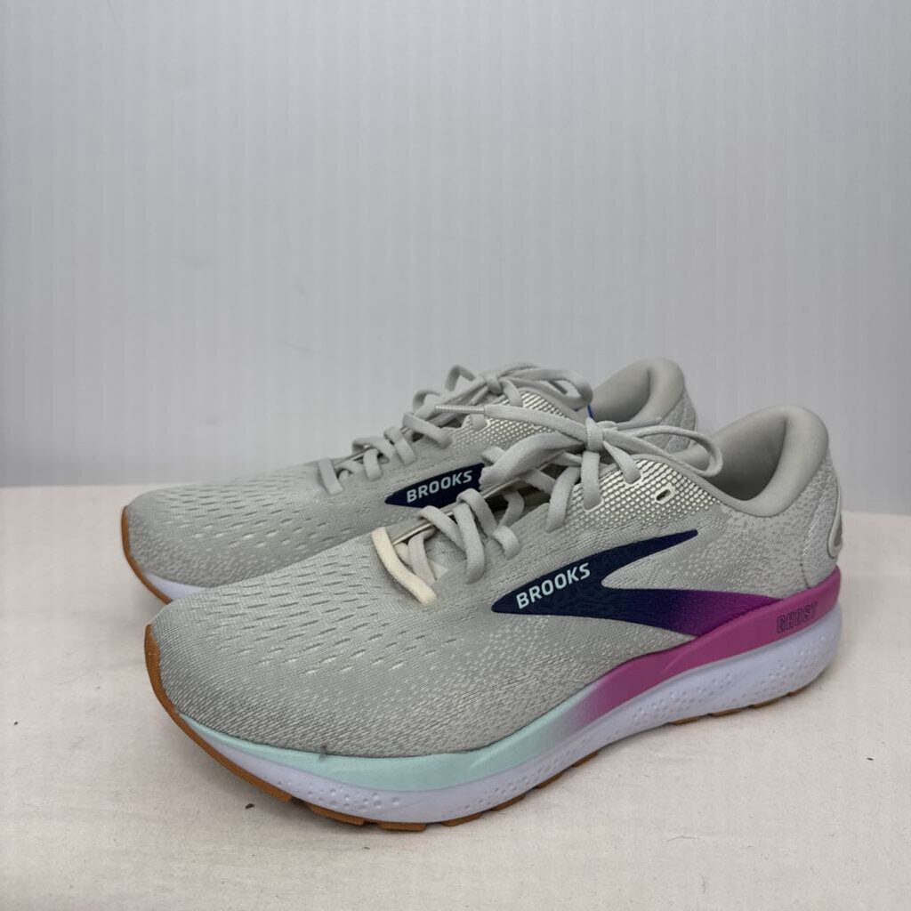Brooks Shoes 11 White/Purple/Mint