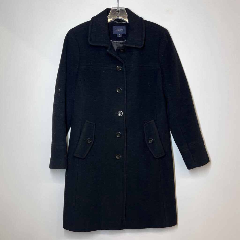 Lands' End Outerwear 8/M Petite Black