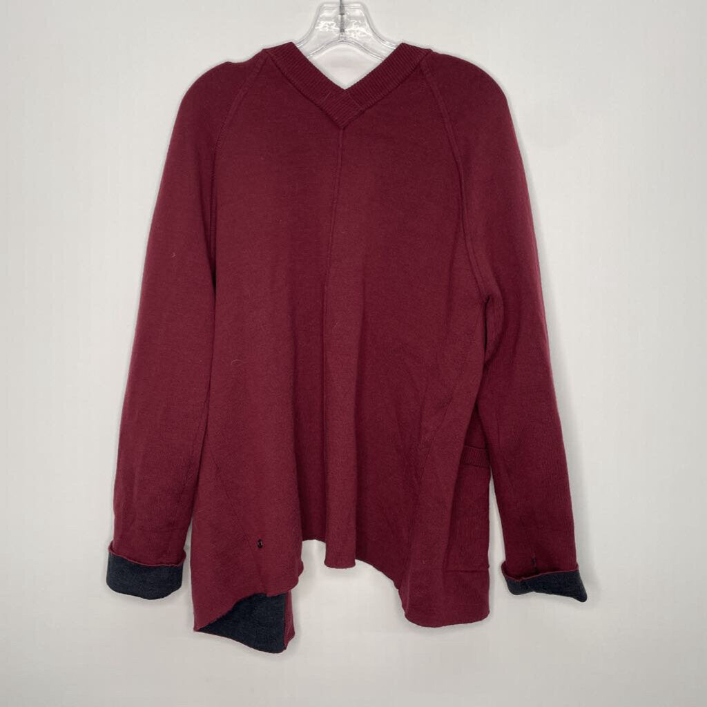 Lululemon Athletic Tops OS Maroon Cardigan