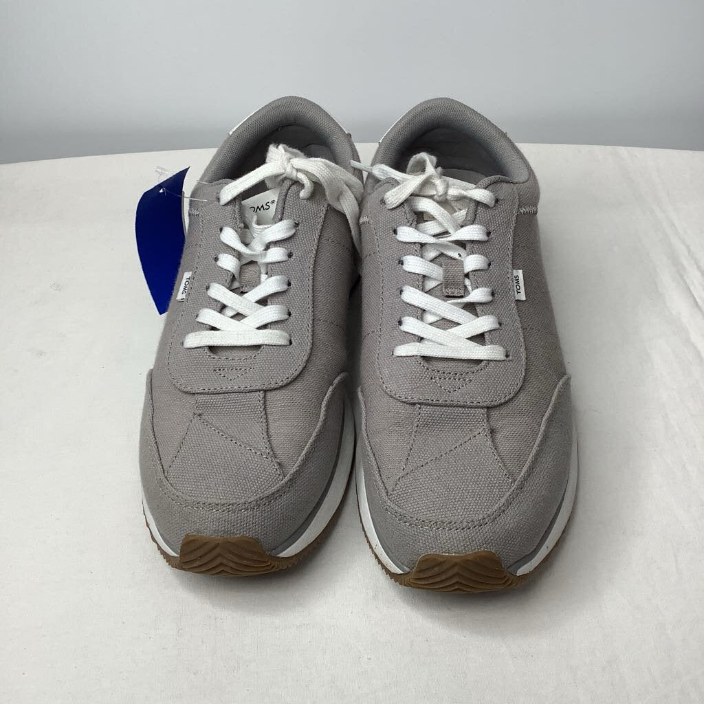 Toms Shoes 9 Gray/White/Tan