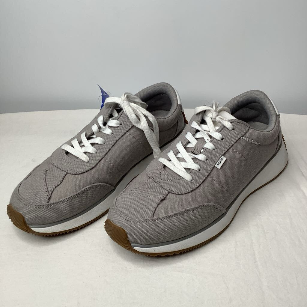 Toms Shoes 9 Gray/White/Tan
