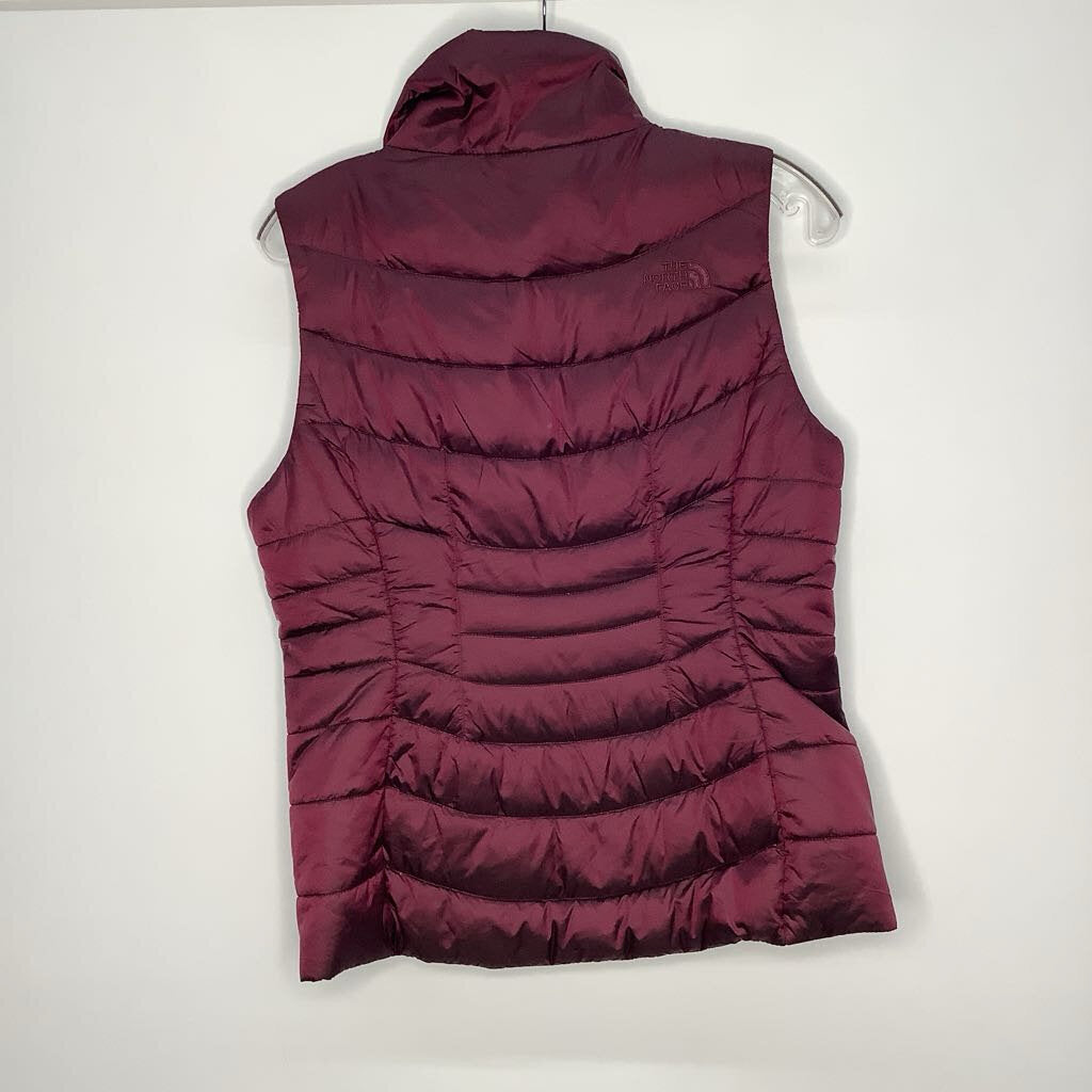 North Face Vest S Dark Burgundy