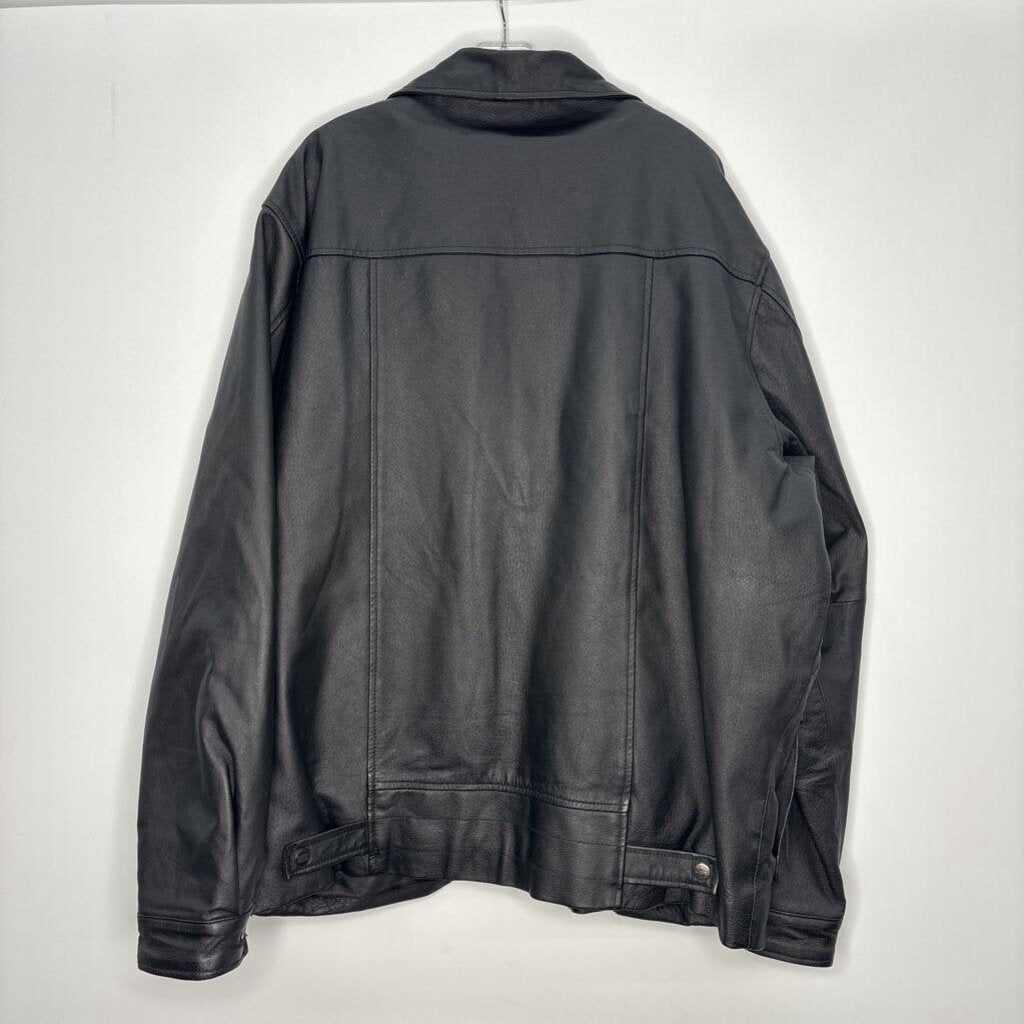 Outerwear Men's XL Tall Black Leather