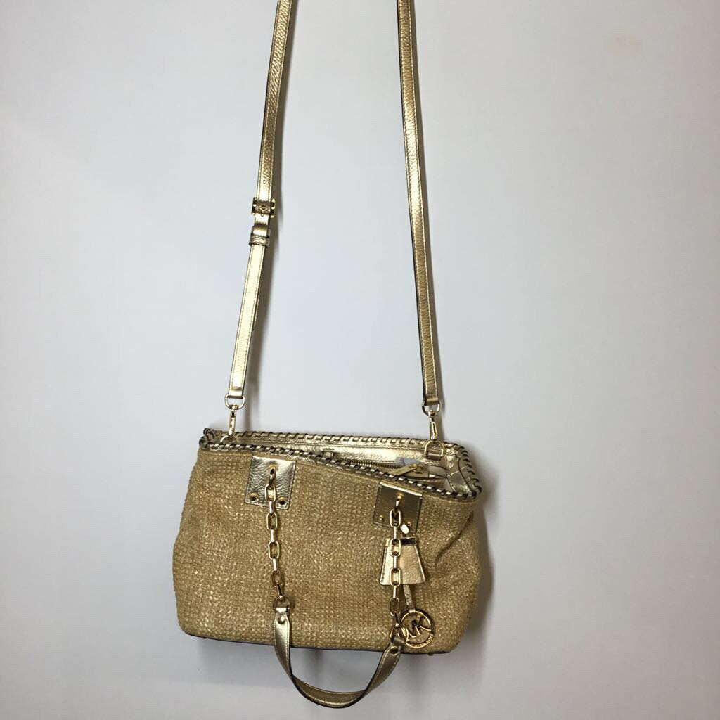 Michael Kors Purse Purses Straw/Gold