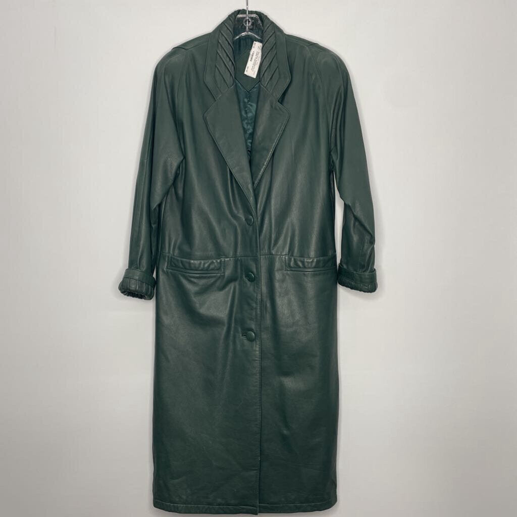Jacqueline Ferrar Outerwear S Green Leather