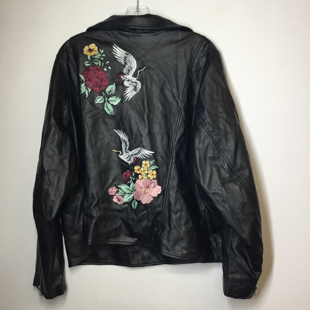 Torrid Outerwear 4X Plus Black Leather