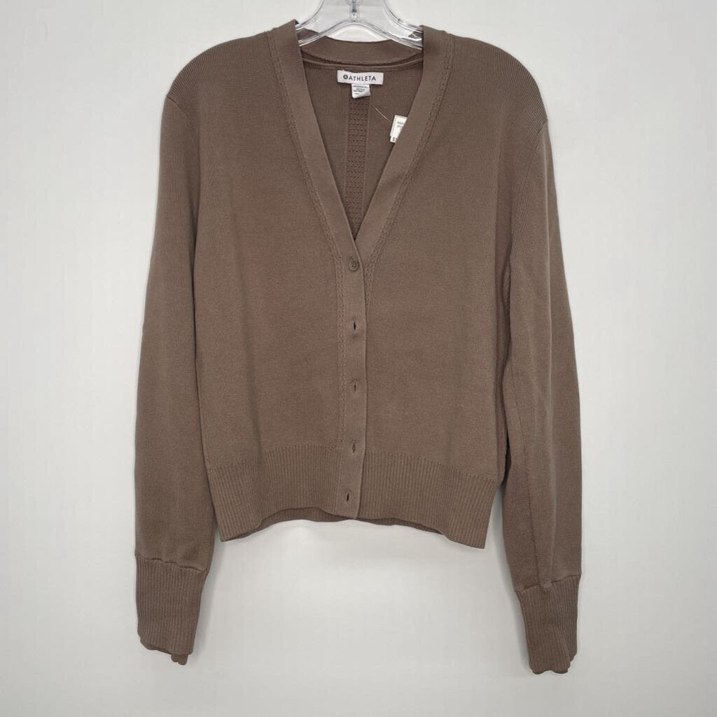 Athleta Cardigan M Brown