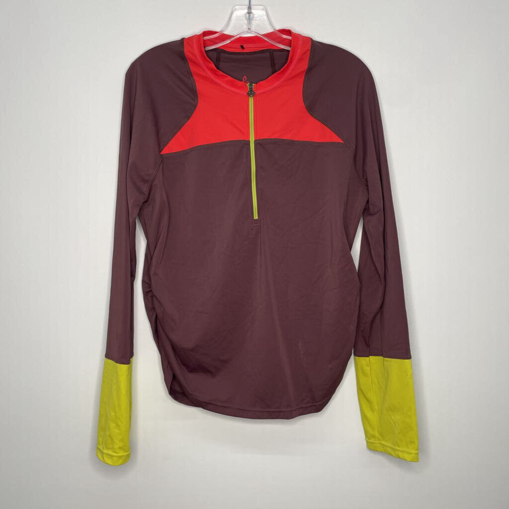 Prana Athletic Tops XL Maroon/Pink