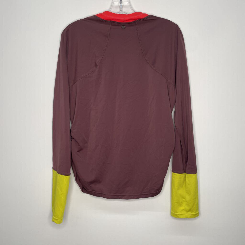 Prana Athletic Tops XL Maroon/Pink