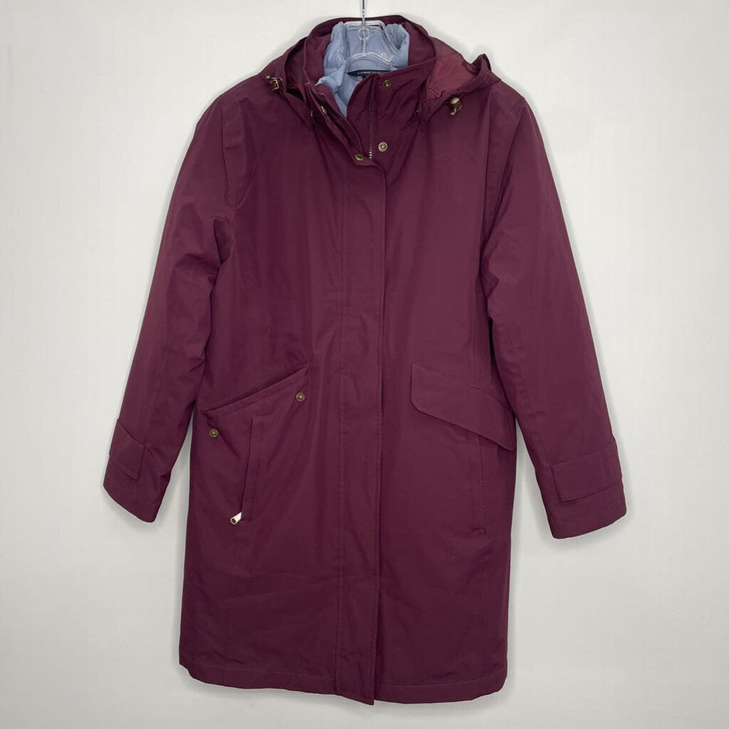 Lands' End Outerwear M Maroon
