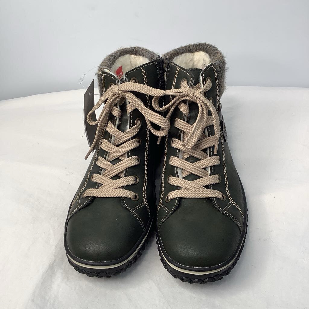 Rieker Shoes W8/M6.5 Green-Gray