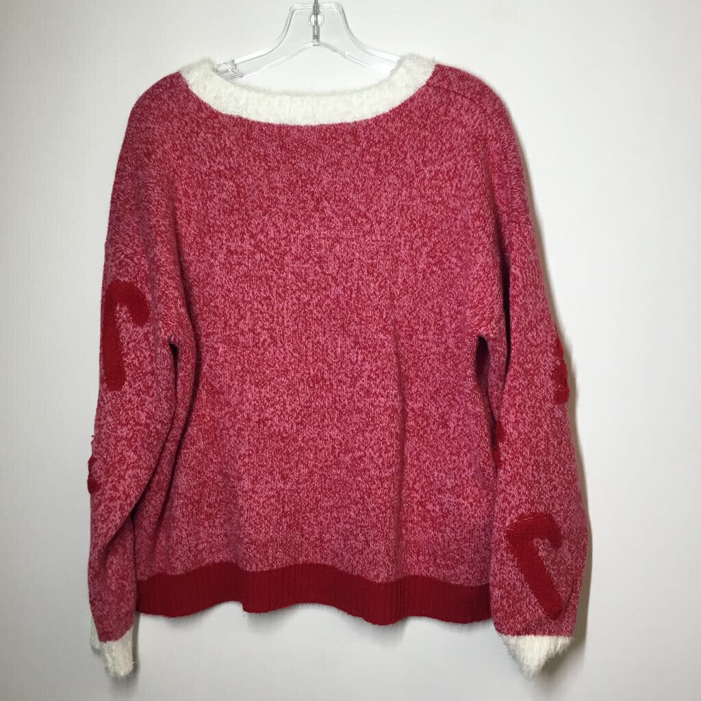 Sweater L Red Oh Snap