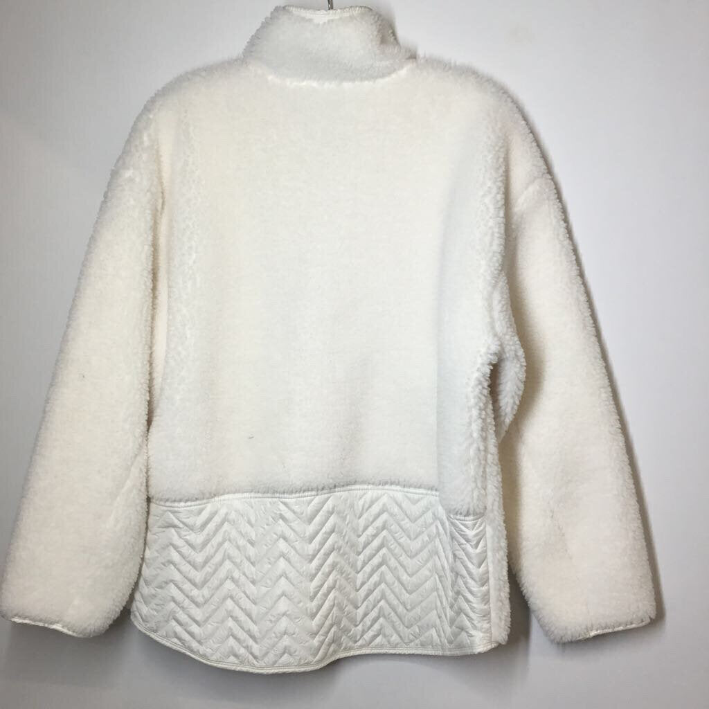 Athleta Fleece L White