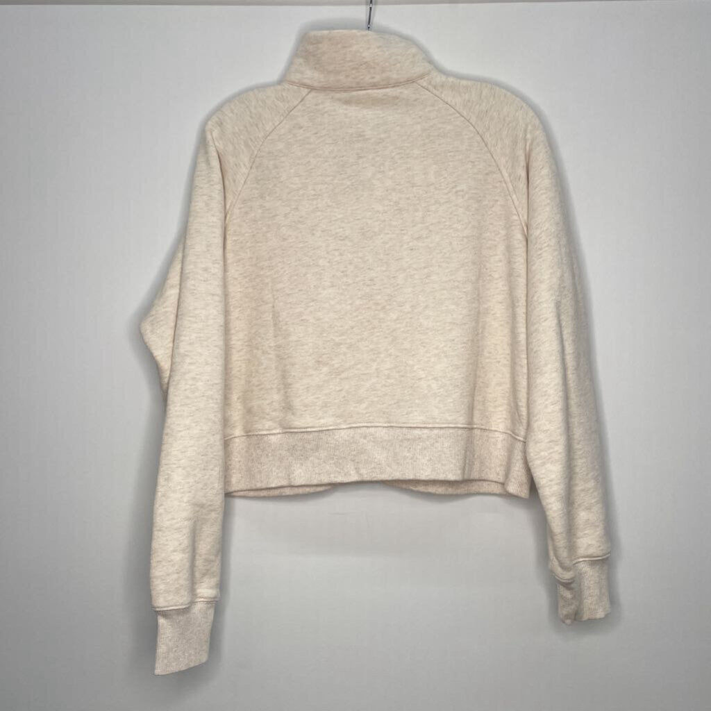 Members Mark Sweatshirt M Heather Cream