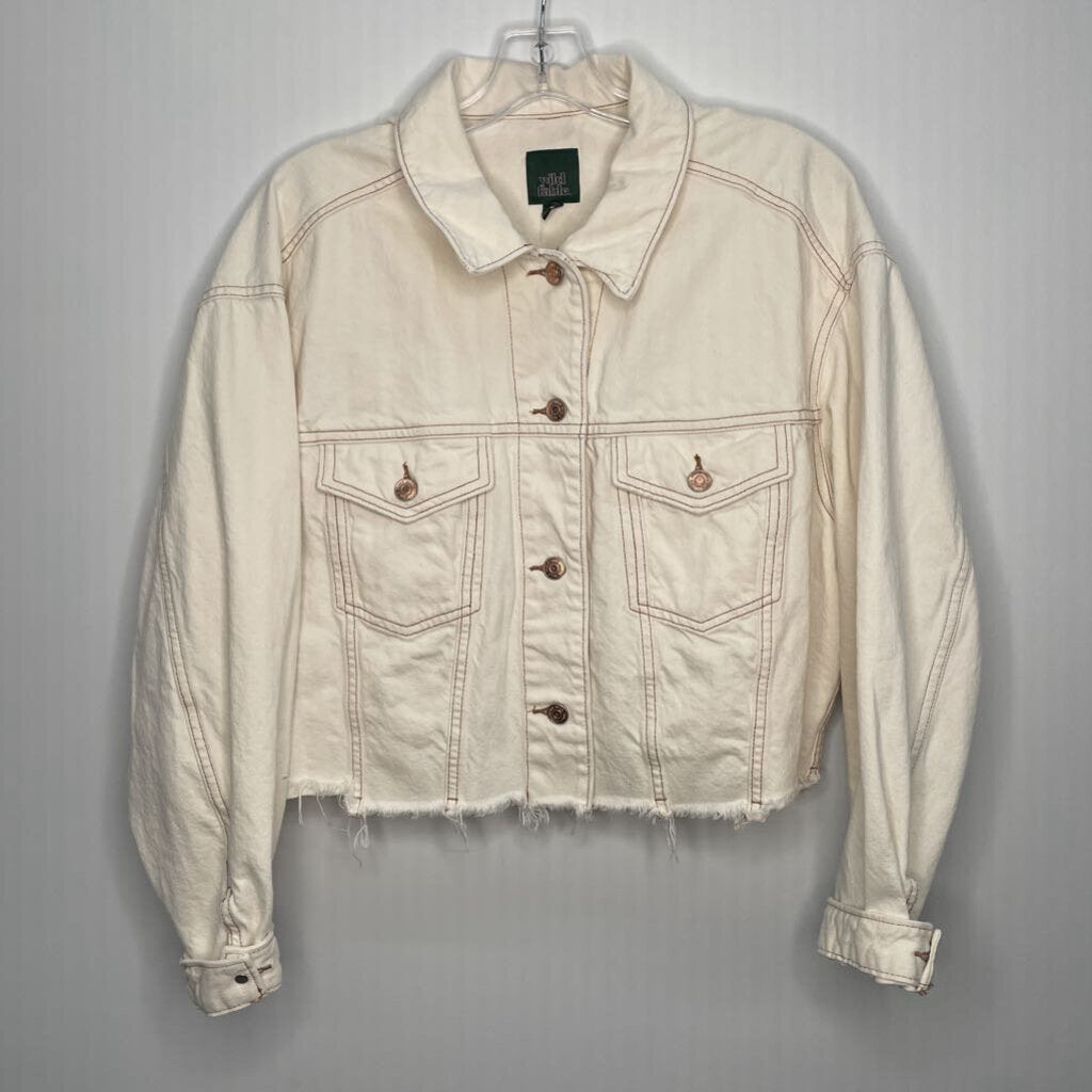 Wild Fable Outerwear S Ivory Denim