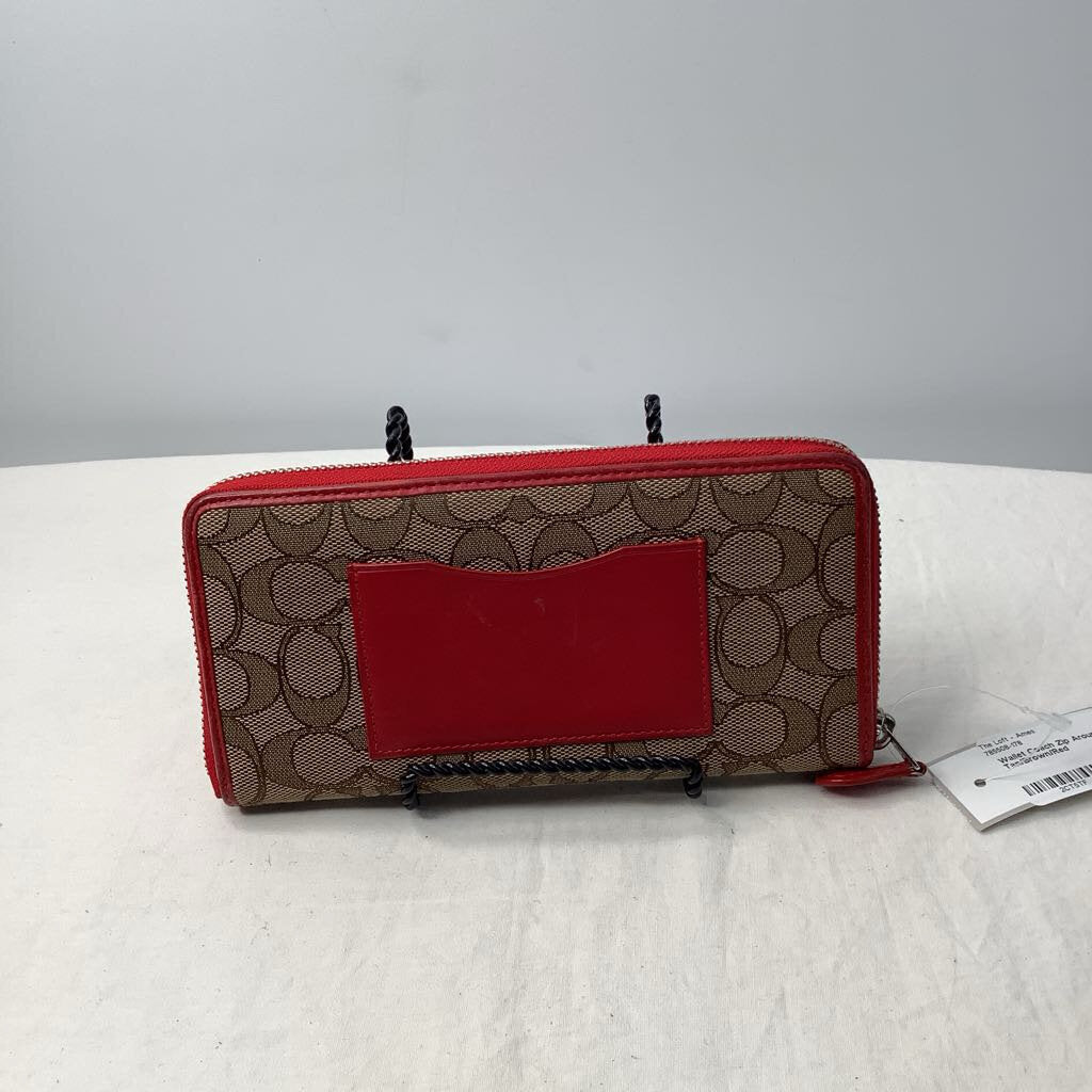 Coach Wallet Tan/Brown/Red