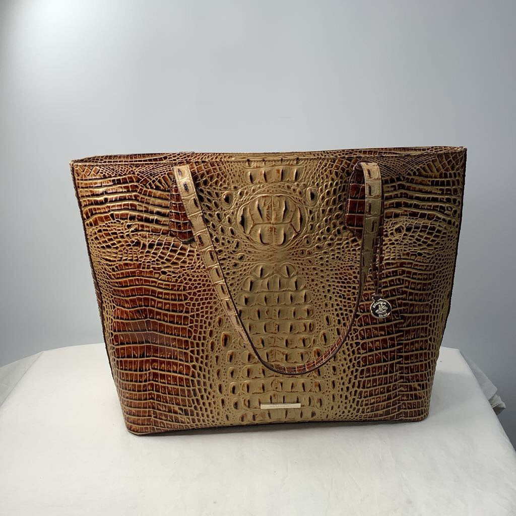 Brahmin Purses Brown/Cream Snake Print