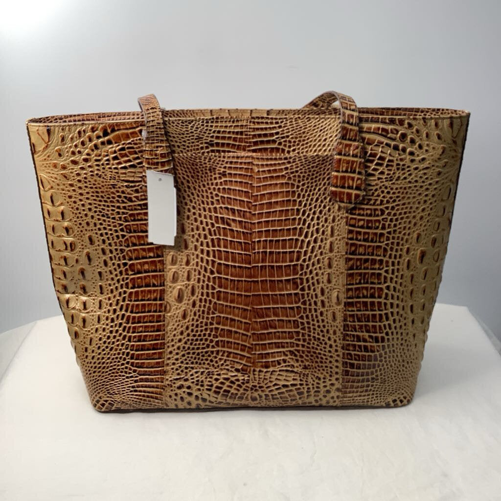 Brahmin Purses Brown/Cream Snake Print