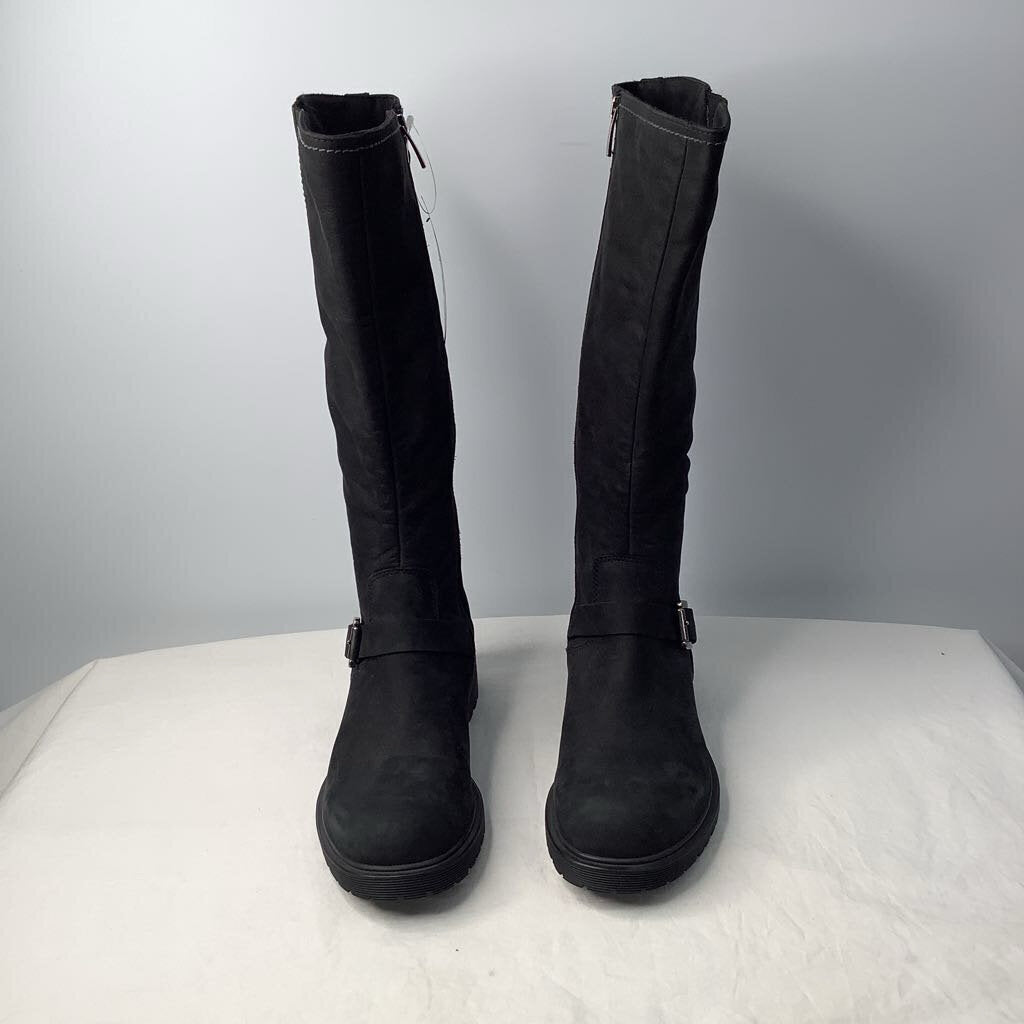 La Canadienne Boots 7.5 Tall Black Suede Leather