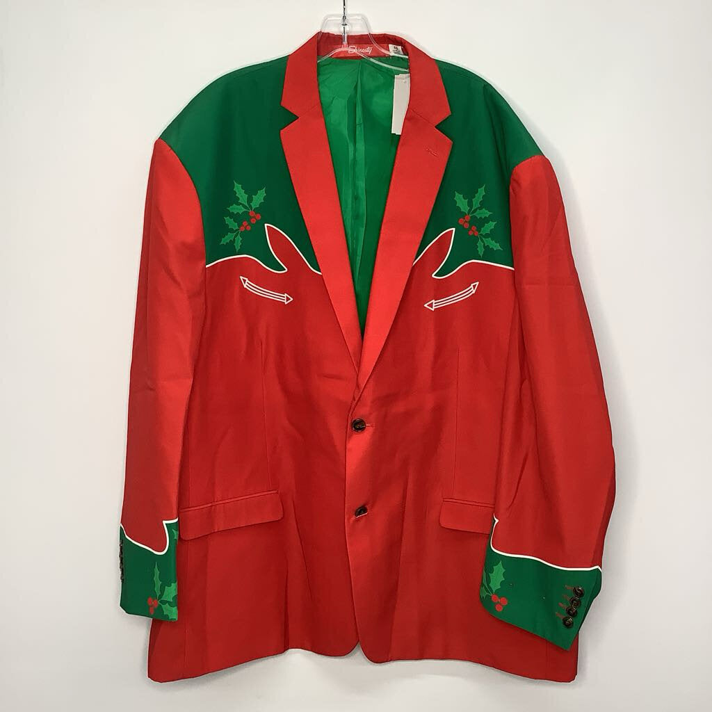 Formal Wear Men's 4XL Green/Red